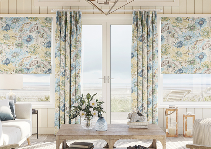 Spring Garden, Seafoam - Made to Measure Curtains - Image 3